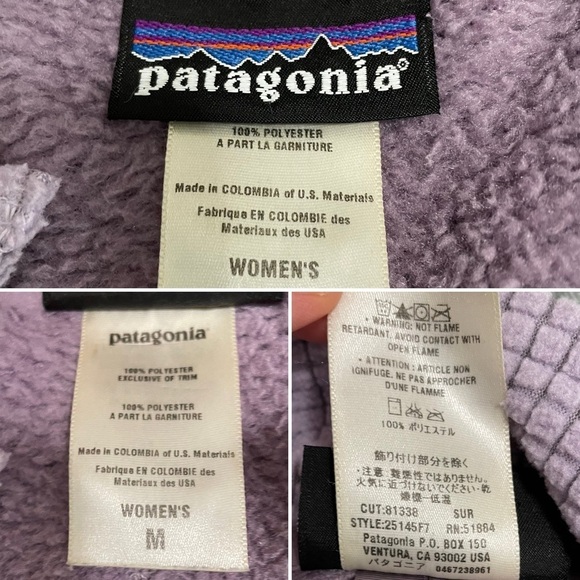 Patagonia Women's R2 Fleece Jacket Purple Size Medium - Picture 12 of 13